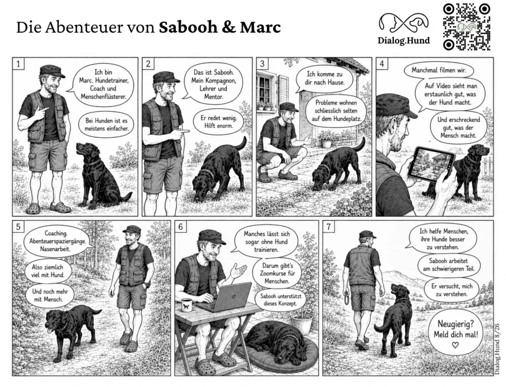 Marc und Sabooh stellen sich vor; Hundetrainer, Menschencoach, Menschenflüsterer, Hünenberg, Zug und Umgebung